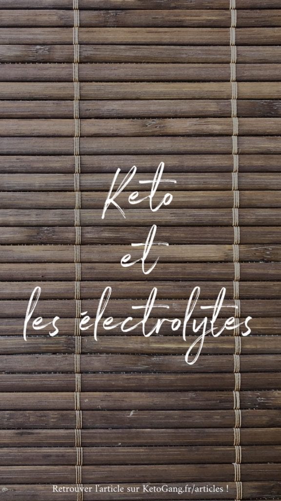 Keto et les électrolytes image