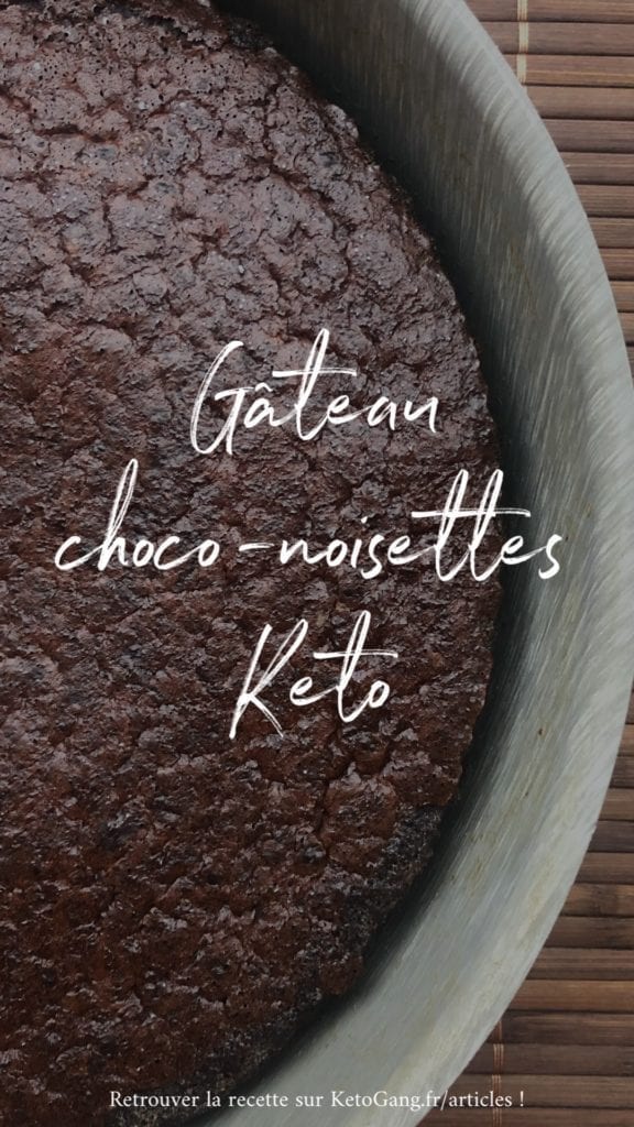 Résultat gateau choco noisette keto sans gluten sans sucre facile