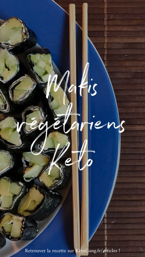 résultat keto makis végétariens facile