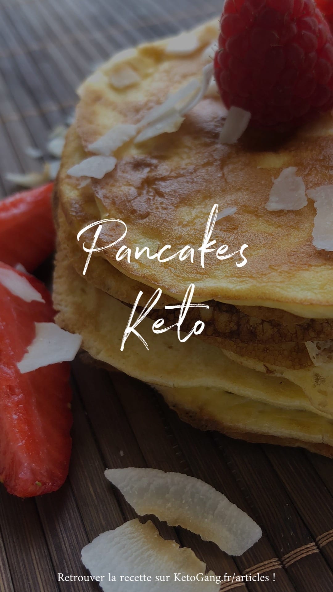 image keto pancakes facile sans sucre sans gluten 3 ingrédients